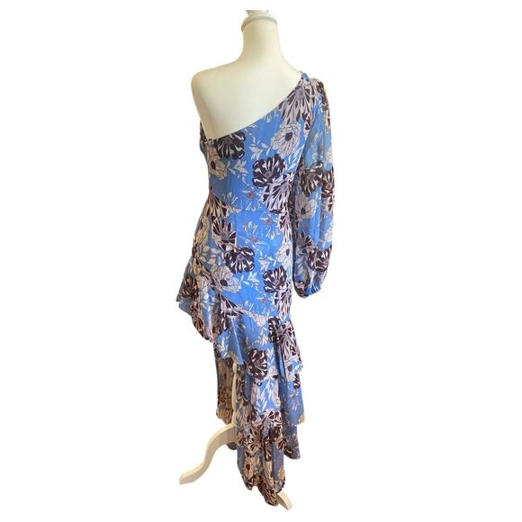 Alexis Abanna Tiered One-shoulder Hi-low Dress Size 4 MSRP: $645 - Picture 7 of 10